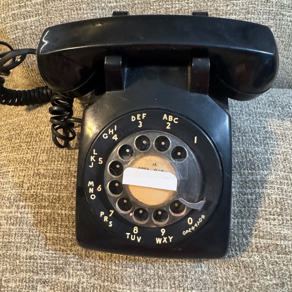 Vintage Western Electric 500 Series Black Rotary Desk Phone - Picture 8 of 9